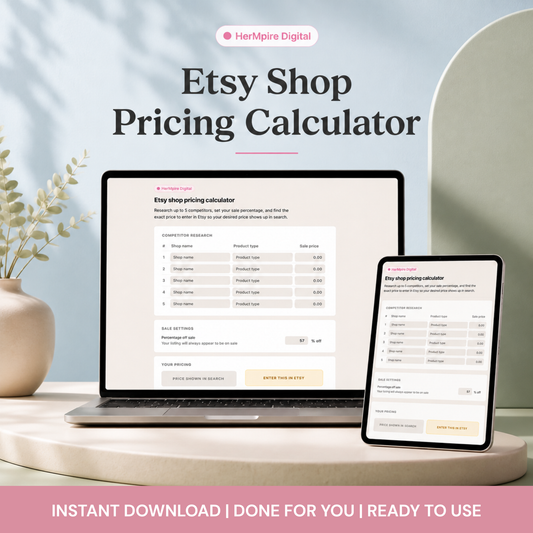 Etsy Pricing Calculator (Competitor Research Tool)