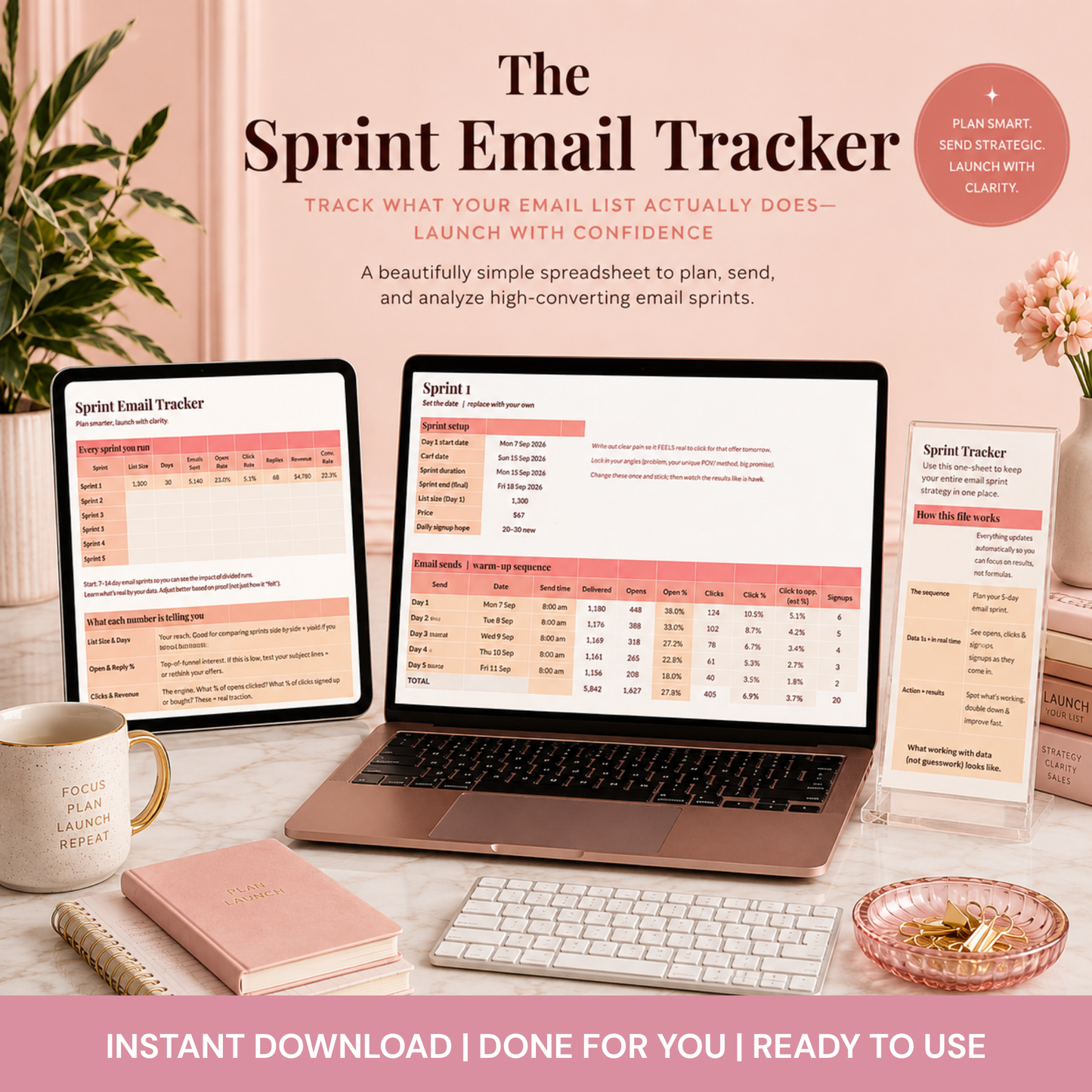 The Sprint Email Tracker (Google Sheets & Excel)